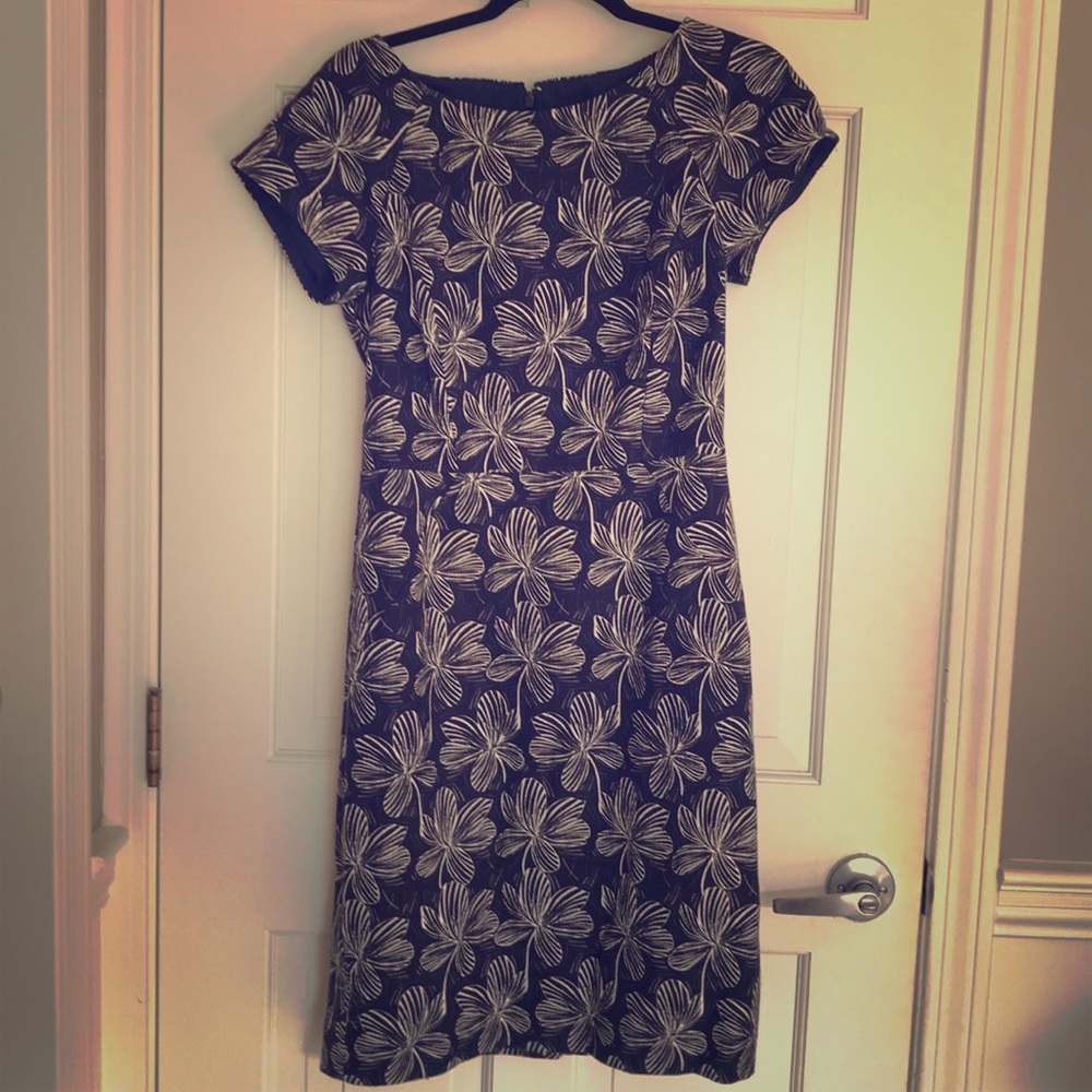 J crew Blue and white floral dress